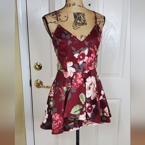 Purple Snow Floral Romper